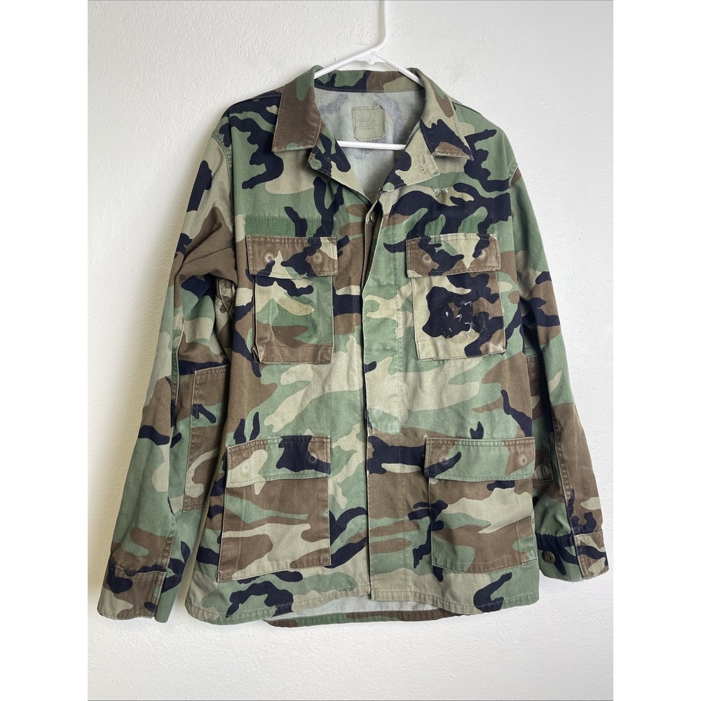 Winter Weight Woodland Pattern Camouflage BDU Shirt Medium/Long Hunting Fishing